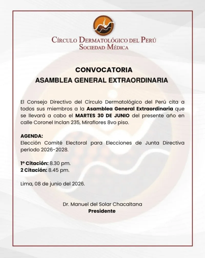 Convocatoria Asamblea General Extraordinaria